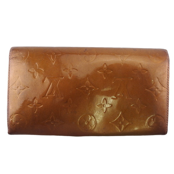 Louis Vuitton brown Pochette Wallet patent Vernis Monnaie long - Picture 1 of 6